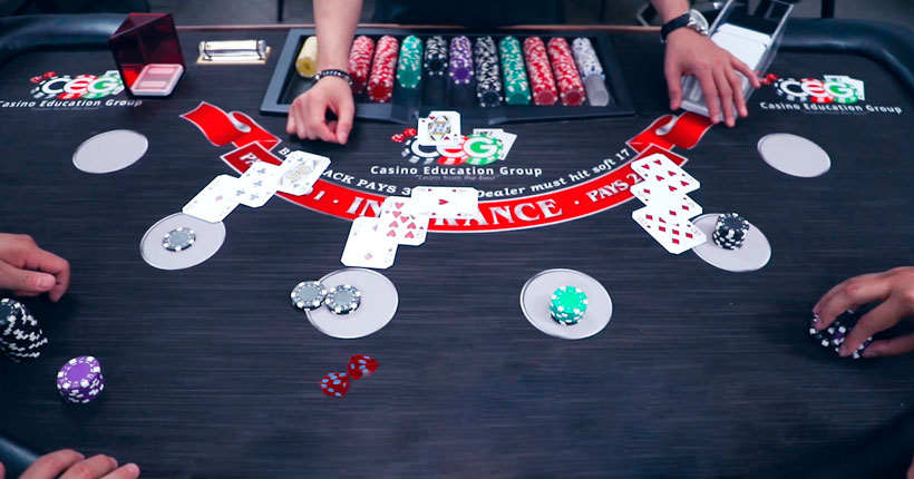 Baccarat Table, Game in Casino