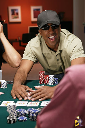 Guy Winning in Poker